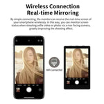 VL-PH01 Vlog Screen 3.97 Inch HD Quality 480x800 Pixel Adjustable Brightness Full Angle View WiFi 2.4G USB-C Portable Display for Vlogging Selfies