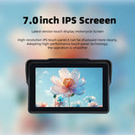 7.0 inch Portable Digital Motorcycle Dashboard GPS Navigation Display Screen Monitor BT5.0 Wireless CarPlay Moto Android Auto