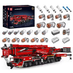 Mould King 17007 17008 Technical Truck Building Block Remote Control Liebherred LTM 11200 Crane Model Kids Christmas Car Toys