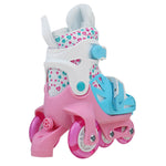 Kids Roller Skates Adjustable Double Brakes Luminous Wheels Free Skating Sneakers for Beginners