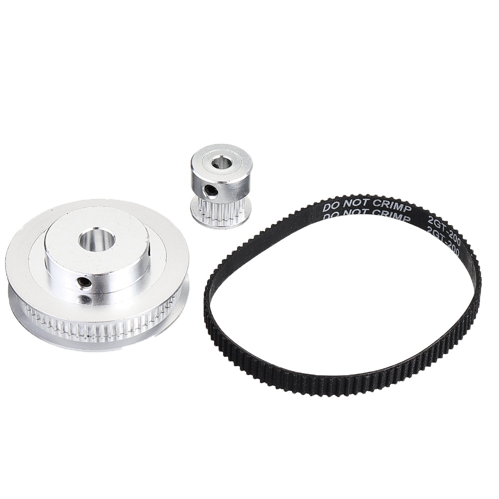 LinkMejor® 60Teeth 8mm Bore Diameter + 20Teeth 5mm Bore GT2 Timing Belt Pulley with  6mm Timing Belt for 3D Printer