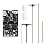 LinkMejor 2.4GHz Dual RX True Diversity Dual Antenna Long Range High Refresh Rate Receiver for FPV Racing Drone Fixed Wing