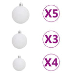 1.5m Artificial Christmas Tree with 150 LEDs, Easy Assembly Christmas Tree with Metal Stand and 265 Tips Decor for Home, Office, Party, Holiday Indoor Outdoor Decoration