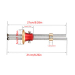 Double shaft Wheel Marking Gauge Wood Scriber Mortise Gauge Woodworking Marking Scribing Solid Bar