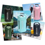 WaveRite 10L/20L Carbon Fiber Waterproof Dry Bag Pack Sack Hand-Held Bucket Bag, Waterproof Bag, Beach Drifting Swimming Bag, Outdoor Backpack