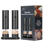 Electric Grinder USB Charging Electric Pepper Grinder Black Peppercorns Sea Salt Grinder Adjustable Coarseness Large Capacity Automatic Spice Grinder Kitchen Cooking Tool