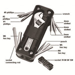 LinkMejor 1pcs Multi-functional Combination Bicycle Tool Outdoor Motorcycle Bike Tire Chain Repair Tool Set