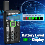 1/2Pcs LinkMejor AI-M9 Walkie Talkies UHF Type-C Rechargeable Long Range Battery Display VOXHands Free Two-way Ham Radios