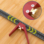 LinkMejor 3PCS Multi-angle Measuring Ruler Square Ruler Metric and Imperial Scale Woodworking Scribing Measure Tools for Marking and Measuring