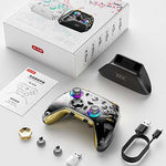 LinkMejor AL-K20 Tri-mode Wireless Gaming Controller with Hall Joystick and Hall Triggers 1000mAh for PC Steam Switch Android iOS