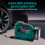 Cordless Tire Inflator For 18V Lithium Battery BL1815 BL1830 BL1840 BL1850 Wireless Air Pump Power Tool Battery