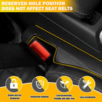 2PCS Car Seat Leak-proof Plug Strip Seat Storage Box Car Seat Gap Plug Car Seat Gap Filler with Seat Belt Holes Car Gap Strip Stop Cellphone Wallet Keys Coins From Dropping