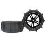 4PCS Sandy Beach Tires Wheels 12mm Hex for 1/10 1/12 9125 X03 F22A RC Car Vehicles Model Parts