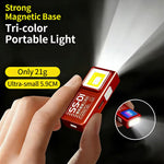 LinkMejor WS-SSD1 LED COB Mini Flashlight USB Rechargeable Mini Torch Portable EDC Working Light With Magnet Outdoor Emergency Hiking Fishing Lantern