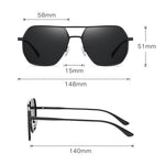 Classic Fashion Mg Aluminum Sunglasses for Men UV400 Protection Photochromic Sun Glasses Night Vision Driving Eyeglasses