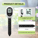 SGS10 Soil Tester  Digital LCD Display High Precision Double Needle Measures Moisture Temperature for Garden Greenhouse Indoor Plants Accurate Soil Health Testing
