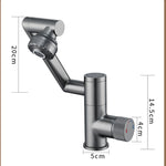 Digital Display 2 Gear Hot Cold Smart Faucet Mounted Wash Sink Hydropower Basin Water Mixer Tap Multifunction Hydropower Basin Faucet