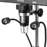 Mustool DM12 10.1'' HDMI Digital Microscope 2000X Coin Microscope with IPS Screen 20MP Soldering Microscope with 8LEDs