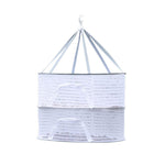 Folding Hanging Drying Rack Mesh Dryer with Zippers For Shrimp Fish Fruit Vegetables Herb