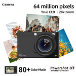 D7 4K Digital Camera 2.83 Inch IPS Display Screen 28X Optical Zoom Portable Vlogging Camera for Beginner Photography HD Video Recording