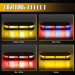 Diamond-shaped Car Roof Warning Light 42 LED Roof Top Strobe With Controller For Truck Ambulance Snow Plow Magnetic Mount Emergency Safety Lights