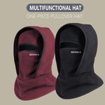 LinkMejor Full Face Head Cover Two-Layer Hat Design Warm Winter Helmet Liner Windproof Fishing Skiing Hiking Cycling Headgear