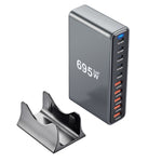 [GaN Tech] Bakeey YMX-695W 695W 10-Port USB PD Charger 5USB-A+5USB-C PD QC Fast Charging Desktop Charging Station EU Plug US Plug for iPhone 16 16 Pro 15 14 13 12 for Huawei Pura X for Xiaomi 15pro for Samusng Galaxy S25 Ultra