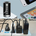 6A 6-Port USB Charger 6USB-A Fast Charging Desktop Veritical Charging Station EU Plug US Plug for iPhone 15/14/13pro Max for Huawei Pura 70 Ultra for Xiaomi Civi4 Pro for Samsung Galaxy S24