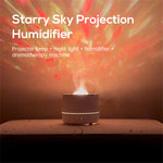 Elfeland 4-in-1 Starry Sky Projector Night Lamp Aroma Diffuser Quiet Humidifier Desktop USB Plug-in Large Fog Volume Colorful Atmosphere Light