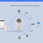 GC701 16A Smart WiFi Socket AC90-250V EU Plug Power Outlet APP Control Support Alexa Google Voice Control