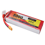 LinkMejor 14.8V 5000mAh 60C 4S LiPo Battery XT60 Plug for RC Drone
