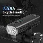 LinkMejor BR 1200 Lumens Bike Headlight 2500mAh IPX6 Waterproof Type-C Charging Front Lights for Outdoor Road Cycling Safety