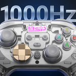 G7 Dual Mode Wireless Gaming Controller with Hall Effect Joysticks and Hall Triggers 1000Hz 6 Axis Gyro Mechanical Buttons for PC Switch iOS Android
