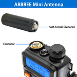 LinkMejor AR-243 SMA-Female Mini Antenna UHF 400-480MHz Short Small Antenna for Walkie Talkie Baofeng BF-888S UV5R UV-21 PRO