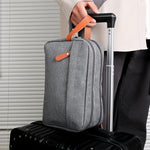 Men's Portable Travel Toiletry Bag Large Capacity Double Layered Storage Cosmetic Organizer for Gym Sports Use