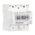 LinkMejor Din Rail Single Phase Electronic Energy Meter AC 220V 100A kWh Counter Consumption Analog Electricity Gague Wattmeter 50HZ