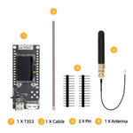 LinkMejor T3-S3 ESP32-S3 LoRa WiFi Bluetooth Module 0.96 OLED Display 4MB Flash 2MB PSRAM Long Range Communication