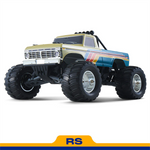 LinkMejor 11023BL Official Licensed for Ford F100 1/10 2.4G RWD 55km/h Brushless RS RC Car Monster Bashers Off-Road Truck Hobbywing Motor ESC Oil-Filled Shocks Metal CVD Dogbone Classic Vehicles Models Toys