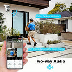1080P HD Dual Lens WIFI IP Camera 200W Pixels 350° Pan 90° Tilt View Angle Intelligent Night Vision Motion Detect App Remote Control for Home Surveillance Security