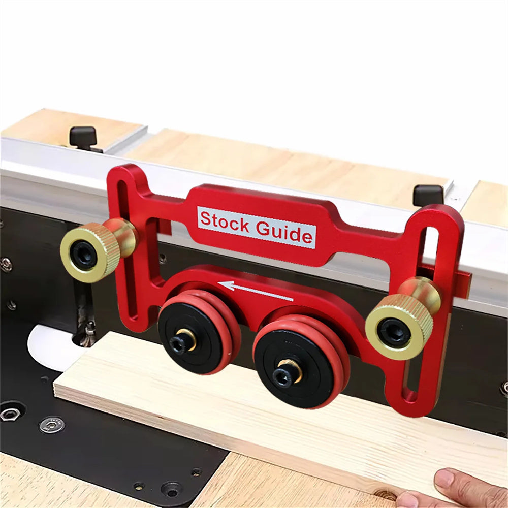 One Way Bearing Roller Featherboard Feather Board Stock Guide for Table Saw Router Tables Band Saws Jig Guide
