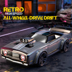 LinkMejor Q142 RTR 1/14 2.4G 4WD Drift RC Car Retro LED Light High Speed Full Proportional Flat On-Road Classic Vehicles Models Toys