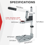 Multifunctional Electric Drill Stand Adjustable Height Clamp Base Frame Precision Drill Holder DIY Tool Press for Woodworking Metalworking Crafting