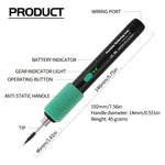Adjustable USB Rechargeable Soldering Iron Kit with Three Tips for Home Appliance Repair Jewelry Making and DIY Projects Non-slip Grip and Storage Box