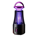 Tevorex 3500V Electric Mosquito Killer Lamp 365nm UV Temperature Simulation Dual Attraction System 3 Levels Smart Timer Quiet Operation Rechargeable Bug Zapper Light for Indoor Outdoor