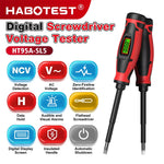 Habotest HT95A SL5 Digital Screwdriver Voltage Tester LCD Backlight AC Voltage 6-390V Flat Head Insulated Handle Automatic Shutoff