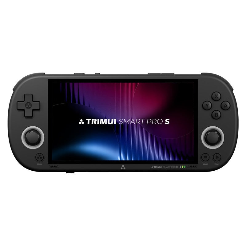 [64G] TRIMUI Smart Pro S Handheld Game Console Built-in 13000+ Games 4.96-inch IPS Screen Octa-core Support WiFi6 & BT5.4 Retro Game Player with RGB Light TMR Dual Hall Joysticks 5000mAh Battery Open Source Linux System Gamer Console