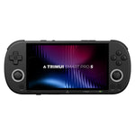 [64G] TRIMUI Smart Pro S Handheld Game Console Built-in 13000+ Games 4.96-inch IPS Screen Octa-core Support WiFi6 & BT5.4 Retro Game Player with RGB Light TMR Dual Hall Joysticks 5000mAh Battery Open Source Linux System Gamer Console