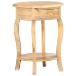 Side Table 14.6"x14.6"x24" Solid Mango Wood