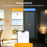Tuya WiFi Curtain Knob Switch with Color Screen Display RGB Ambient Light Ring Timer Schedule Scene Linkage Child Lock Brightness Adjustable Voice Control with Alexa Google Assistant CS20R-EU-W