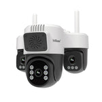 SriHome SH073 6MP 3X Zoom WIFI PTZ Security Camera 360° Coverage Full-Color Night Vision Human Motion Two-Way Audio Sound&Light Alarm IP66 Waterproof Dual-Band WIFI Surveillance Camera for Outdoor Safety